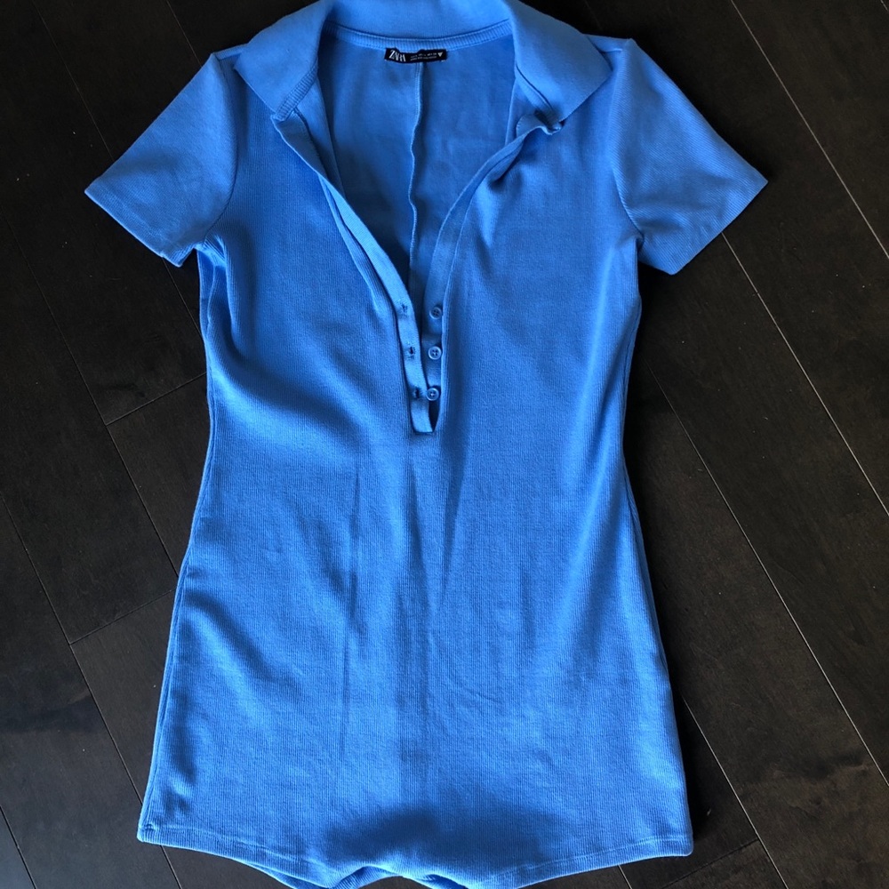 THIS HAS SOLD DO NOT PURCHASE *ZARA PLAYSUIT BLUE